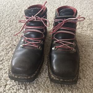 Leather Cross Country Ski Boots Shoes By FABIANO Made In Italy Sz 6.5 L
